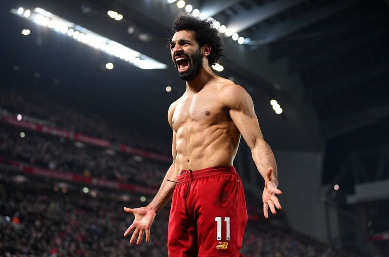 محمد صلاح مع ديان لوفرين