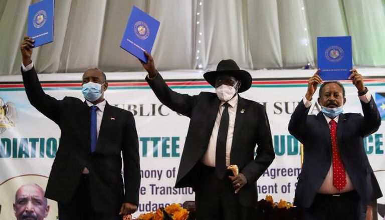 التوقيع بالأحرف الاولى على اتفاق السلام السوداني في جوبا - أرشيفية