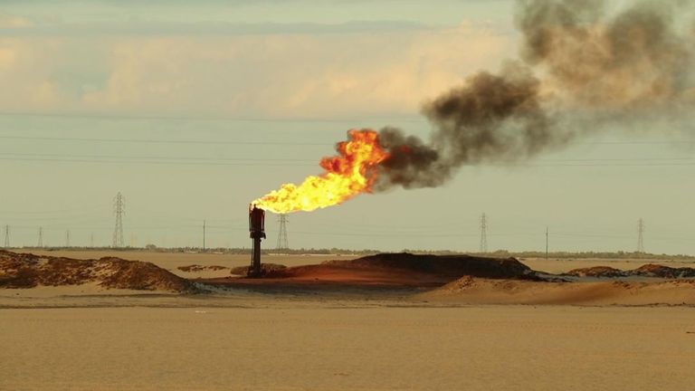 أحد حقول النفط الليبية