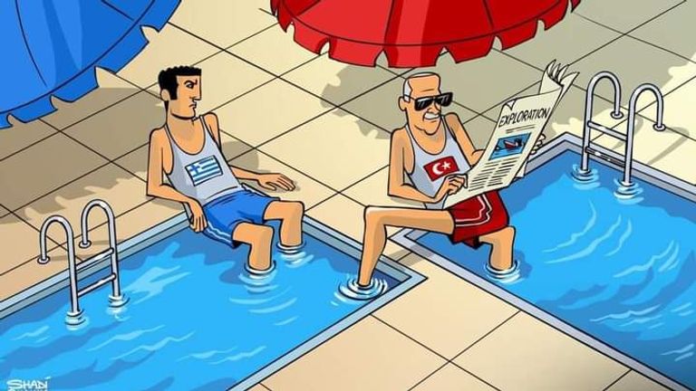 أردوغان الأخطبوط يستهدف تونس في كاريكاتير بريشة رسمي