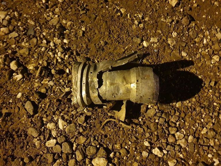 مقذوف حوثي تجاه جازان السعودية