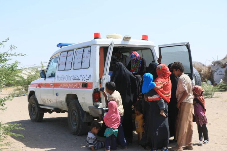 جانب من المساعدات الإماراتية