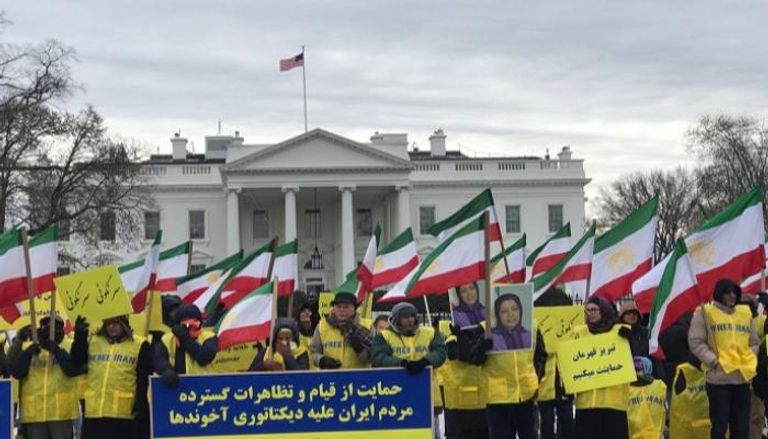 مسيرة سابقة لإيرانيين أمام البيت الأبيض- أرشيفية
