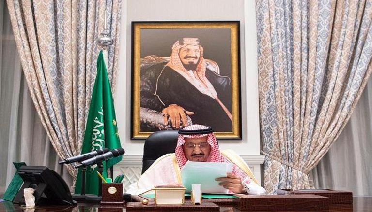  الملك سلمان بن عبدالعزيز آل سعود خلال كلمته 