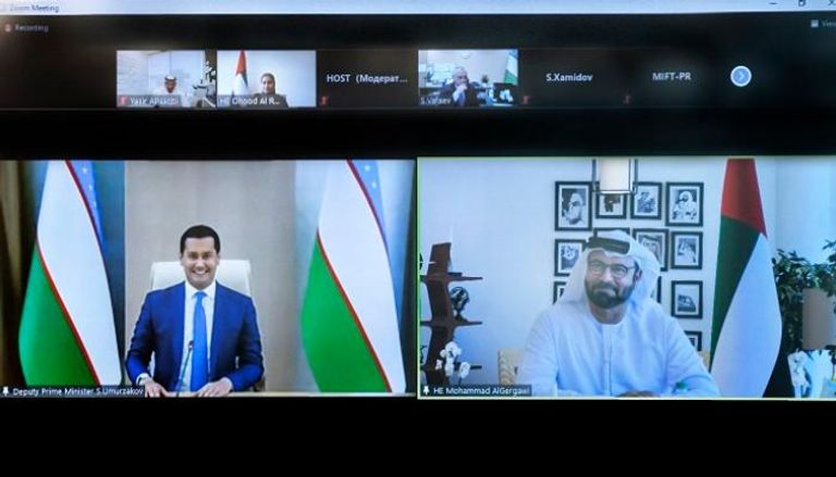 اجتماع ثنائي "عن بعد" بين مسؤولين من الإمارات وأوزبكستان