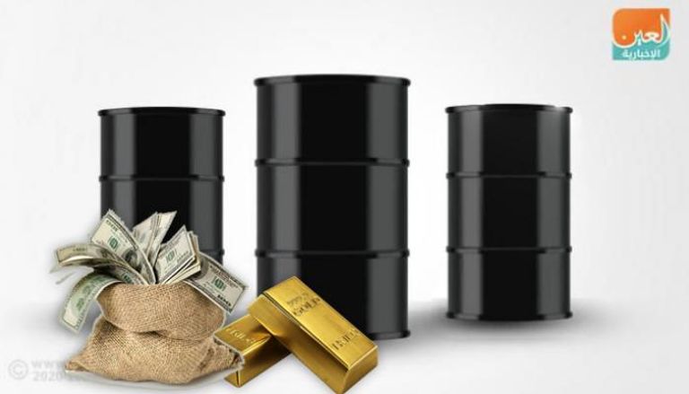 ارتفاع أسعار النفط والدولار وهبوط الذهب