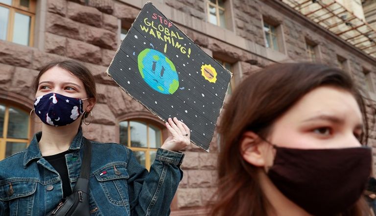 مظاهرة من أجل المناخ في أوكرانيا