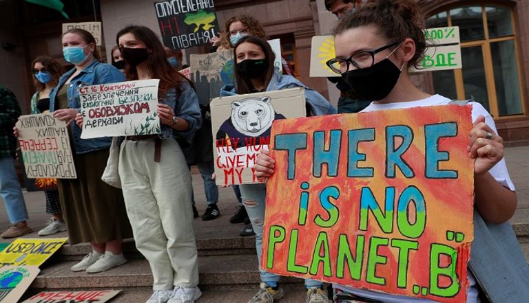 مظاهرة من أجل المناخ في أوكرانيا