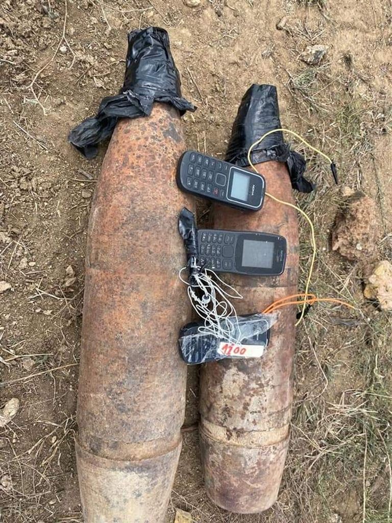 جانب من المتفجرات المضبوطة بجوبالاند