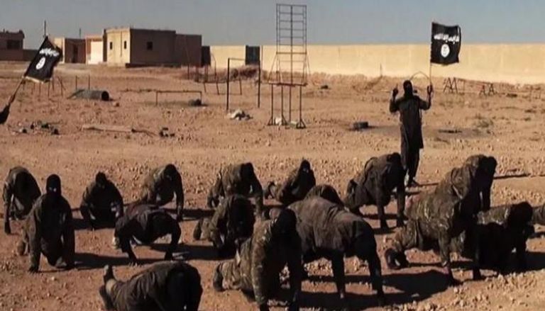 أحد معسكرات تنظيم داعش الإرهابي في سوريا- أرشيفية
