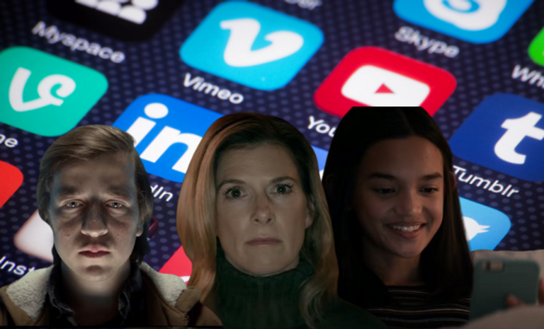 مشهد من الفيلم الوثائقي (المعضلة الاجتماعية)