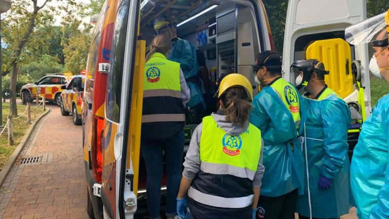 ذكر غوريلا يهاجم حارسة في مدريد