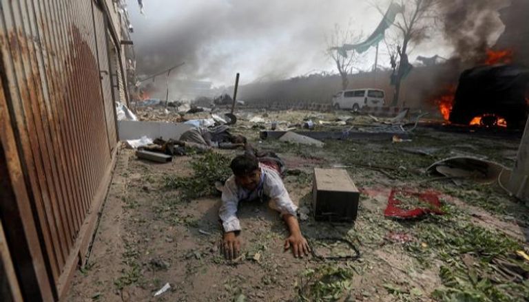 مصابون جراء أحد التفجيرات في أفغانستان- أرشيفية