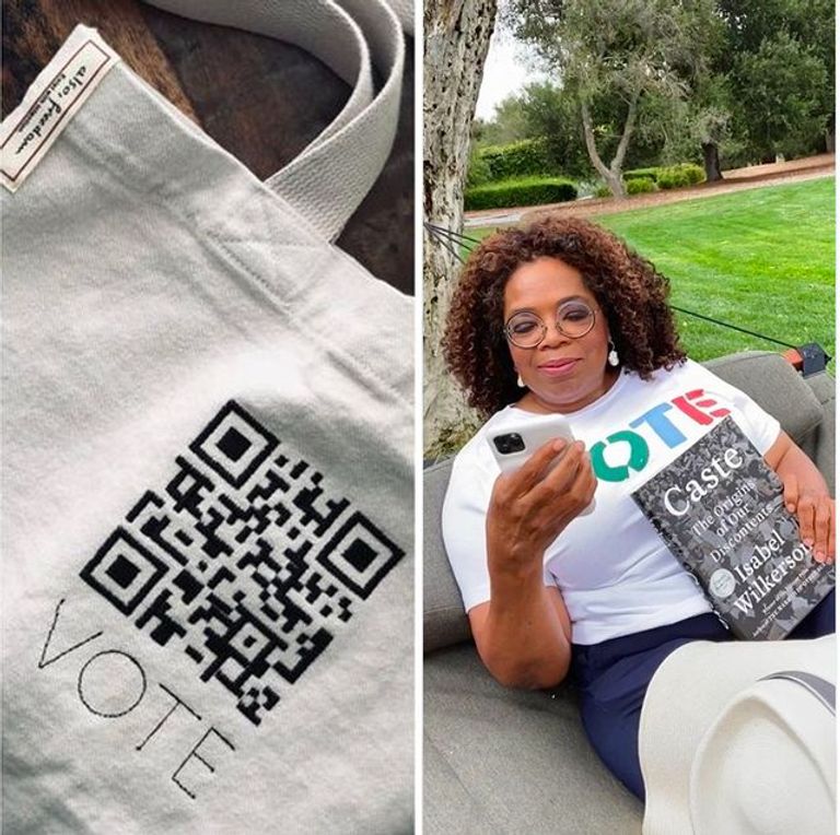 نجوم هوليوود يرتدون ملابس تشجع على التصويت