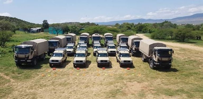 سيارة إسعاف قدمتها أمريكا لأديس أبابا ضمن معدات عسكرية أخرى