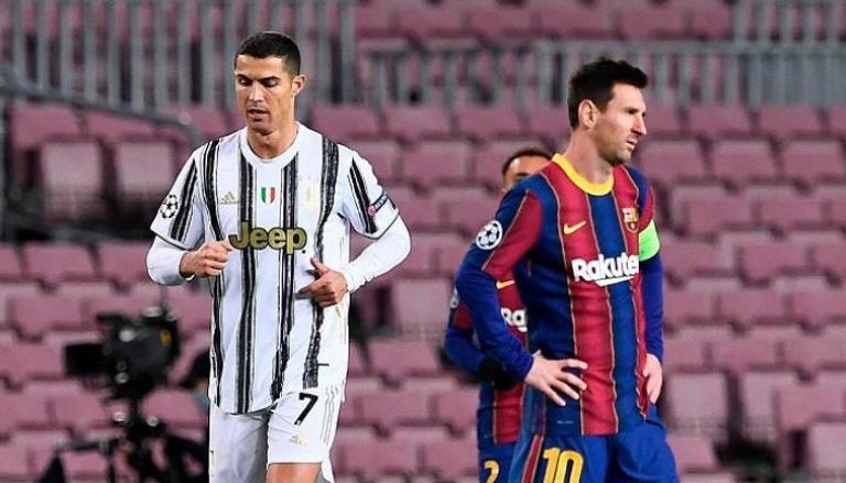 ميسي قائد برشلونة وكريستيانو رونالدو نجم يوفنتوس