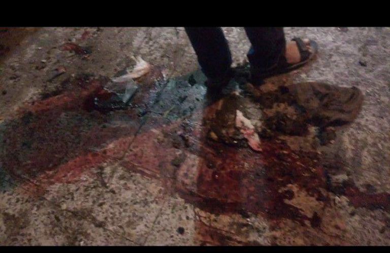 جانب من القصف الحوثي