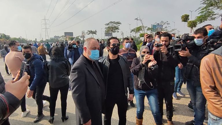 صلاة الجنازة على السيناريست وحيد حامد