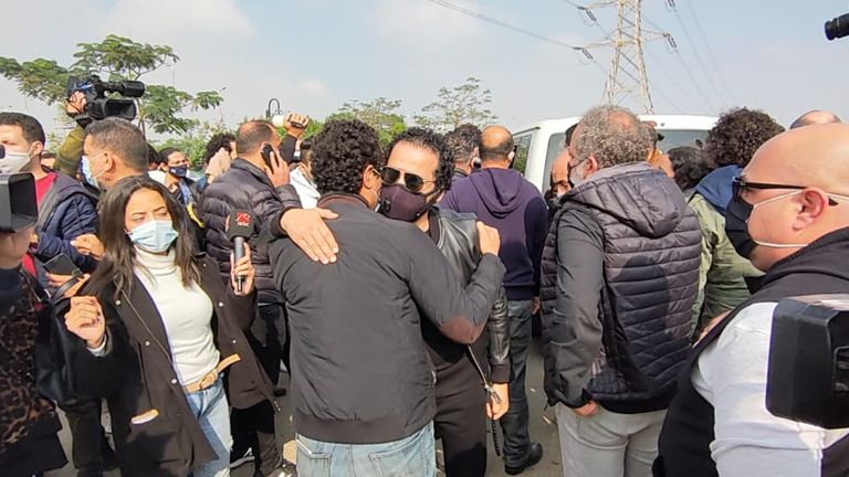 صلاة الجنازة على السيناريست وحيد حامد