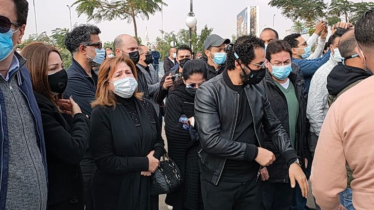 صلاة الجنازة على السيناريست وحيد حامد