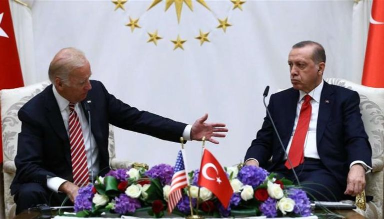 لقاء سابق بين بايدن وأردوغان