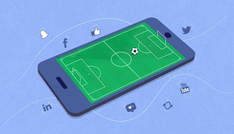 كرة القدم ومواقع التواصل الاجتماعي