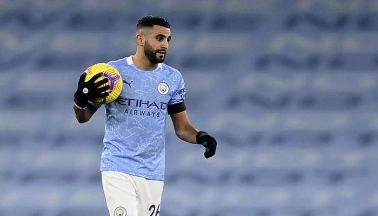 رياض محرز نجم مانشستر سيتي رياض محرز نجم مانشستر سيتي ومدربه جوارديولا