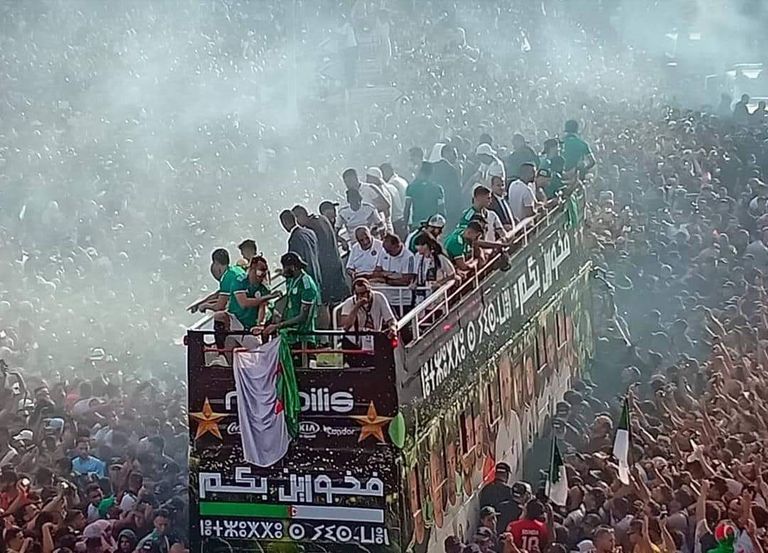 استقبال شعبي كبير لمنتخب الجزائر بعد فوزه بكأس أفريقيا جمال بلماضي مدرب منتخب الجزائر في نهائي كأس أمم أفريقيا 2019 - أرشيفية