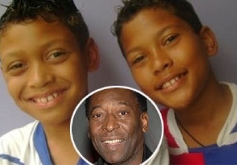 حفيدا بيلليه من ابنته المزعومة ساندرا بيليه أسطورة الكرة البرازيلية