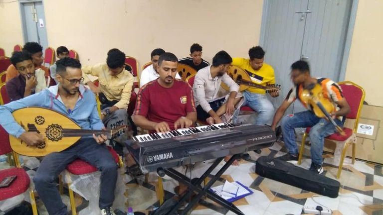 جانب من الدورات التدريبية الموسيقية