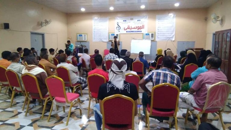 جانب من الدورات التدريبية الموسيقية