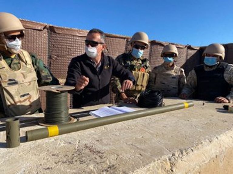 جزء من تدريبات تركيا لعناصر من مليشيا الوفاق (الدفاع التركية)