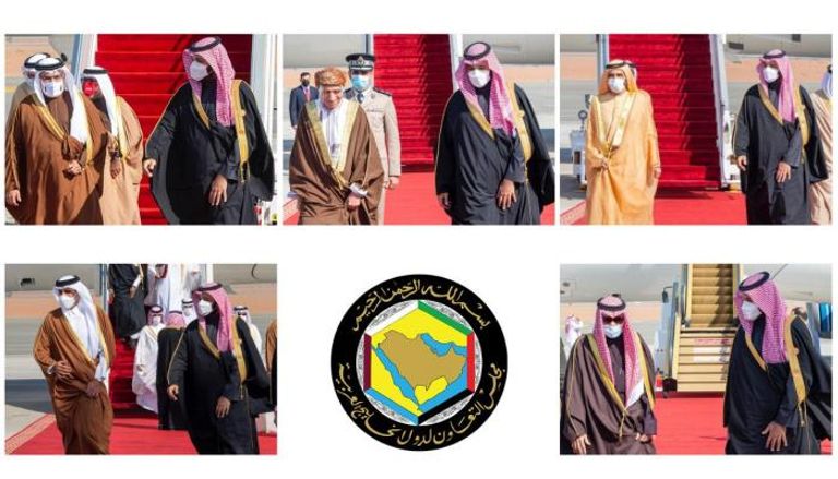 ولي عهد السعودية يستقبل القادة المشاركين بالقمة الخليجية