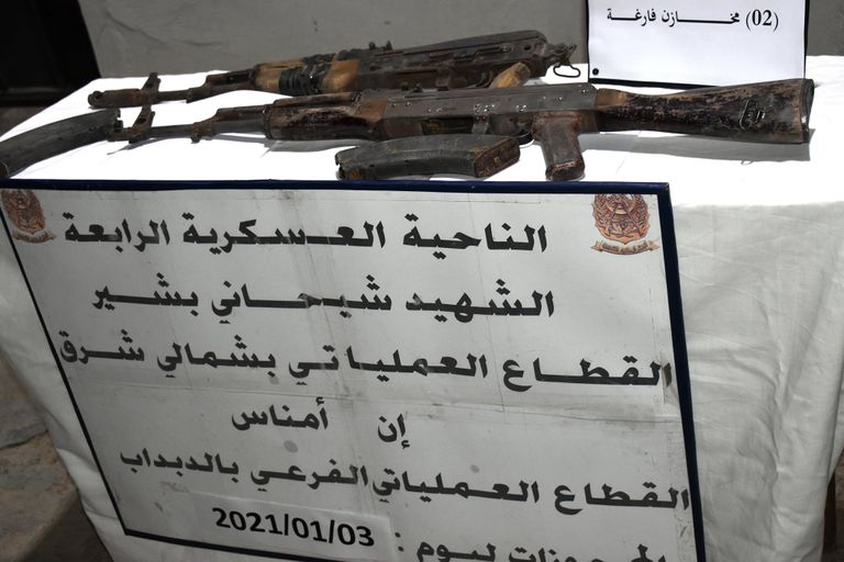 أسلحة تم ضبطها بحوزة إرهابيين مخدرات ضبطها الجيش الجزائري بالأسبوع الأول من 2021