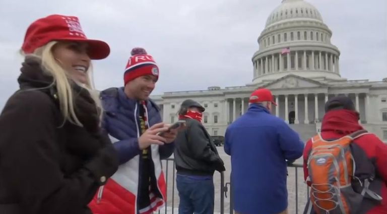 صورة من المظاهرات المؤيدة لترامب