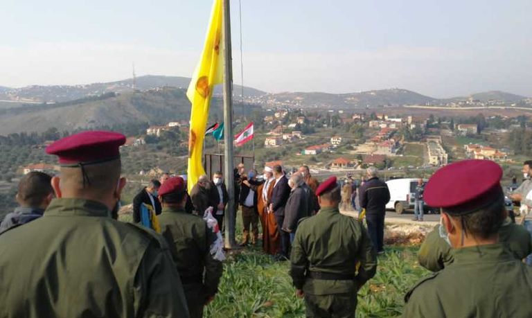 نصب للإرهابي الإيراني قاسم سليماني في لبنان