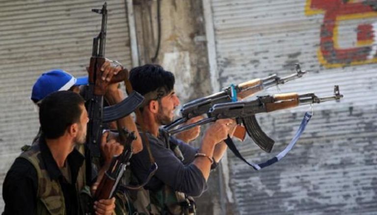 عناصر من هيئة تحرير الشام الإرهابية في سوريا
