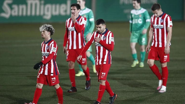 أتلتيكو مدريد ودع كأس ملك إسبانيا مبكرا أمام كورنيا برشلونة يواجه كورنيا في كأس ملك إسبانيا