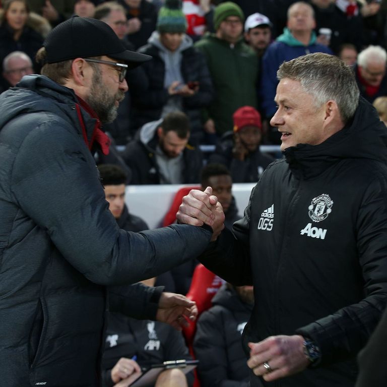 كلوب مدرب ليفربول وسولسكاير مدرب مانشستر يونايتد