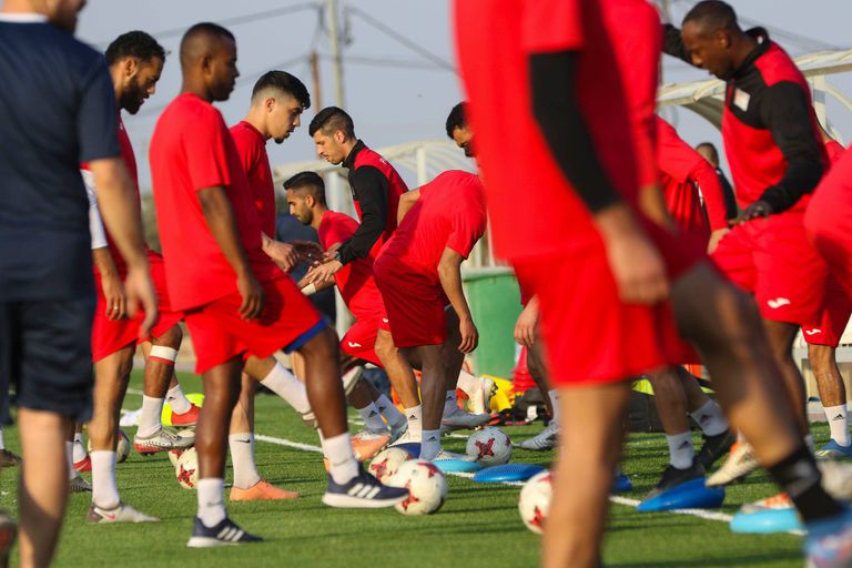 تدريبات منتخب فلسطين جانب من تدريبات المنتخب الفلسطيني
