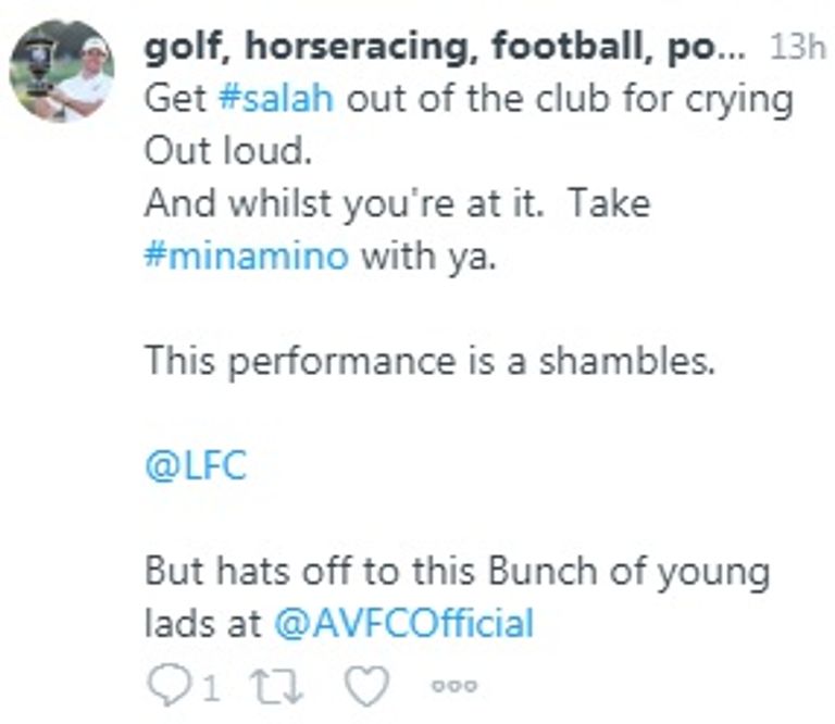 تغريدة تهاجم صلاح