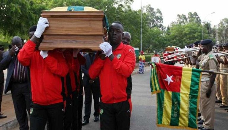 تشييع جثامين ضحايا منتخب توجو في أمم أفريقيا 2010
