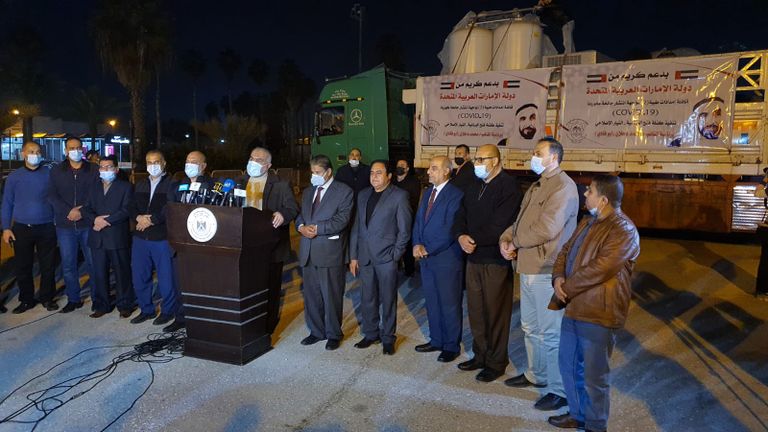 القافلة الطبية الإمارتية الثانية تصل غزة