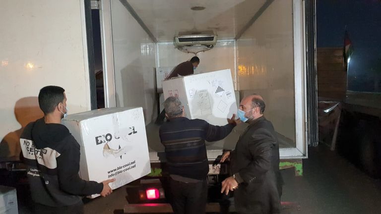 القافلة الطبية الإمارتية الثانية تصل غزة