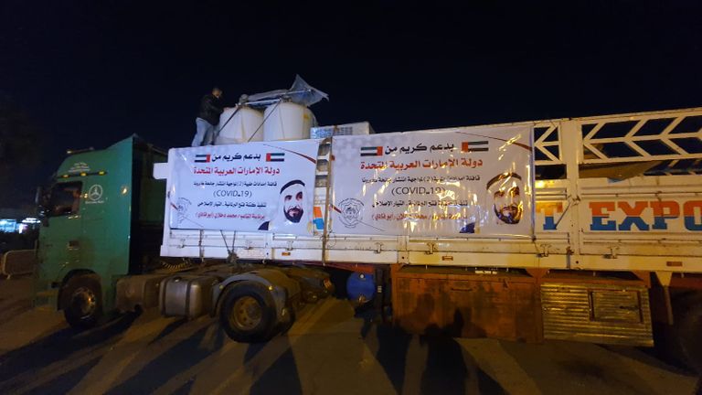 القافلة الطبية الإمارتية الثانية تصل غزة