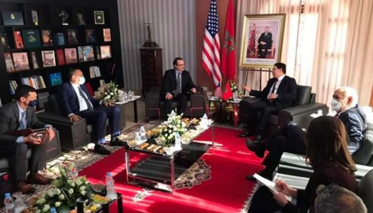 وزير الخارجية المغربي ناصر بوريطة يستقبل مساعد وزير الخارجية الأمريكي ديفيد شينكر