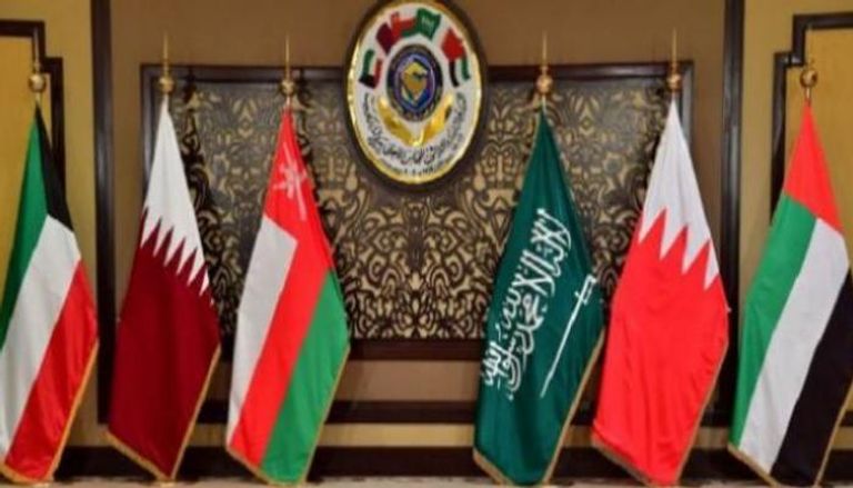 أعلام الدول الأعضاء بمجلس التعاون الخليجي