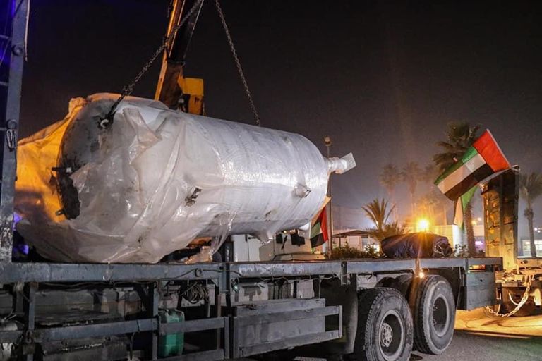 القافلة الطبية الإمارتية الثانية تصل غزة