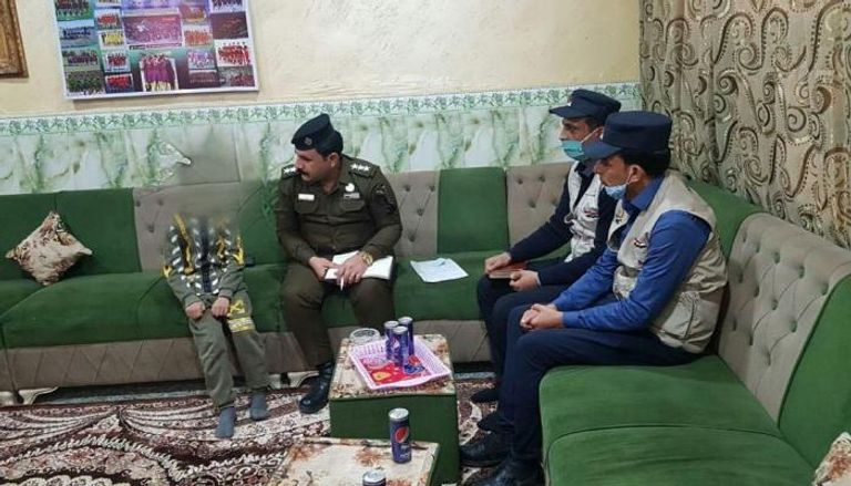 الشرطة المجتمعية مع الأسرة المعنفة ببغداد