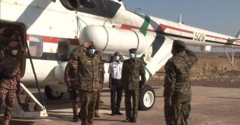 جانب من زيارة البرهان لولاية القضارف الحدودية مقر وزارة الخارجية السودانية